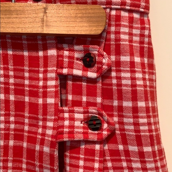 3/$25 Red and white plaid mini skirt - Picture 2 of 3